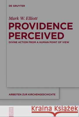 Providence Perceived: Divine Action from a Human Point of View Elliott, Mark W. 9783110310566