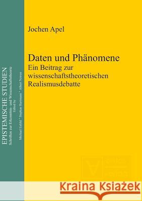 Daten und Phänomene Apel, Jochen 9783110322262