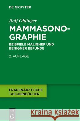 Mammasonographie Ralf Ohlinger 9783110330151 de Gruyter