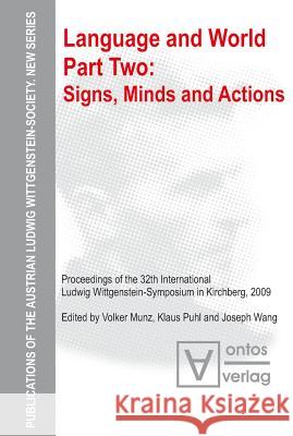 Signs, Minds and Actions Munz, Volker 9783110330182