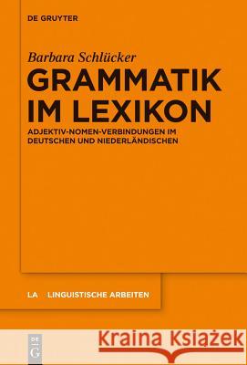 Grammatik im Lexikon Schlücker, Barbara 9783110340686 Walter de Gruyter