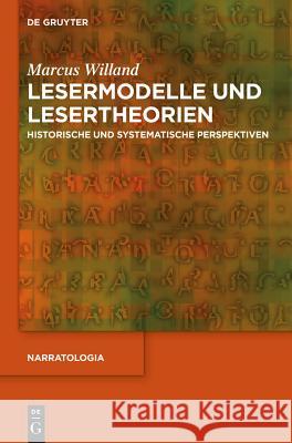 Lesermodelle und Lesertheorien Willand, Marcus 9783110341843 Walter de Gruyter