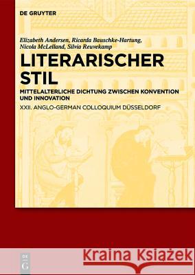 Literarischer Stil Andersen, Elizabeth 9783110344714