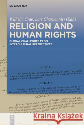 Religion and Human Rights: Global Challenges from Intercultural Perspectives Gräb, Wilhelm 9783110348118