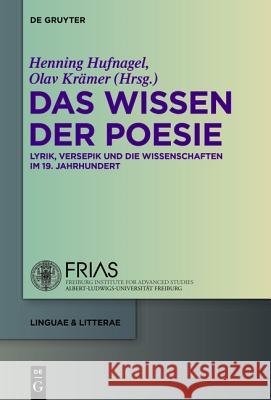 Das Wissen der Poesie Hufnagel, Henning 9783110348392