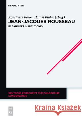 Jean-Jacques Rousseau Baron, Konstanze 9783110419740 De Gruyter