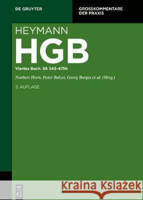 Viertes Buch. 343-475h Norbert Horn Peter Balzer Georg Borges 9783110438192