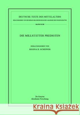 Die Millstätter Predigten  9783110438833 De Gruyter (DGA)