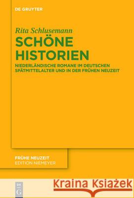 Schöne Historien Schlusemann, Rita 9783110451399