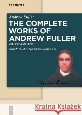 Genesis Andrew Fuller Matt Stewart Jeongmo Yoo 9783110455854 de Gruyter