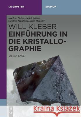 Einführung in Die Kristallographie Bohm, Joachim 9783110460230 de Gruyter