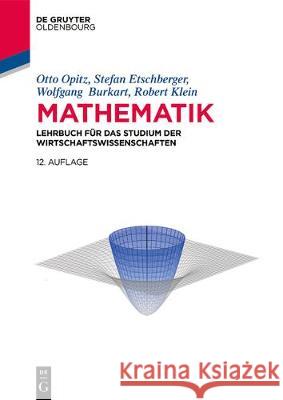 Mathematik Otto Opitz, Stefan Etschberger, Wolfgang R Burkart, Robert Klein 9783110475326 Walter de Gruyter