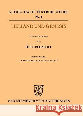 Heliand und Genesis  9783110482683 De Gruyter