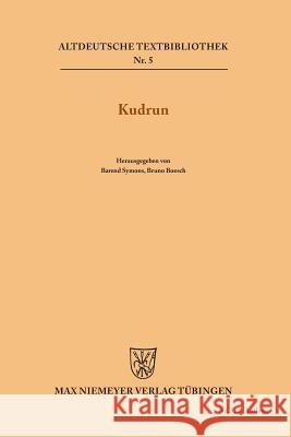 Kudrun Barend Symons, Bruno Boesch 9783110483345 de Gruyter