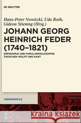 Johann Georg Heinrich Feder (1740-1821) Nowitzki, Hans-Peter 9783110484496 de Gruyter