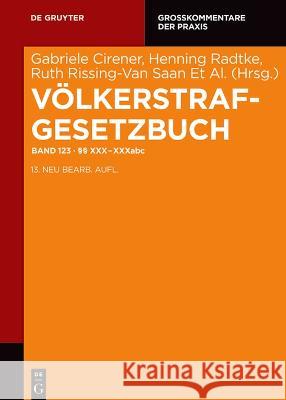 Völkerstrafgesetzbuch Esser, Robert 9783110488999