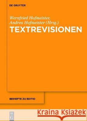 Textrevisionen No Contributor 9783110495713 de Gruyter