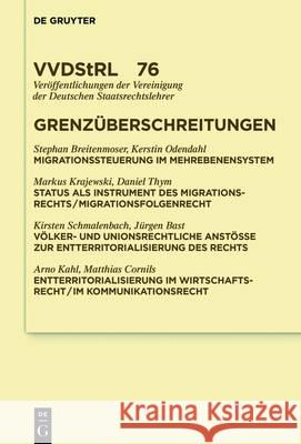 Grenzüberschreitungen No Contributor 9783110496611 De Gruyter