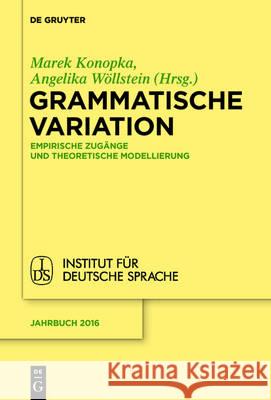 Grammatische Variation Konopka, Marek 9783110501155