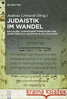 Judaistik im Wandel No Contributor 9783110521030 Walter de Gruyter