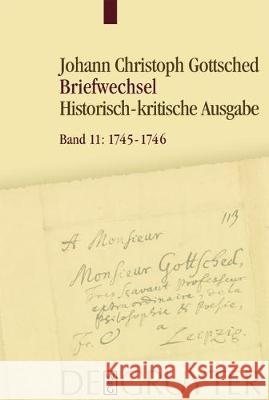 Oktober 1745 - September 1746 Caroline Kohler Franziska Menzel Rudiger Otto 9783110528947