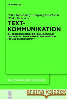 Textkommunikation Hausendorf, Heiko 9783110553840