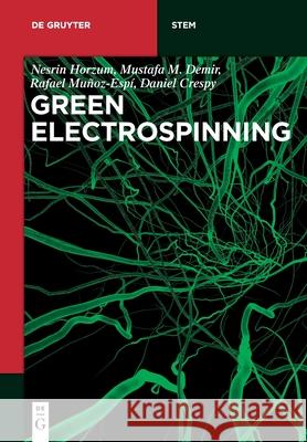 Green Electrospinning Nesrin Horzum, Mustafa M. Demir, Rafael Muñoz-Espí, Daniel Crespy 9783110561807 De Gruyter