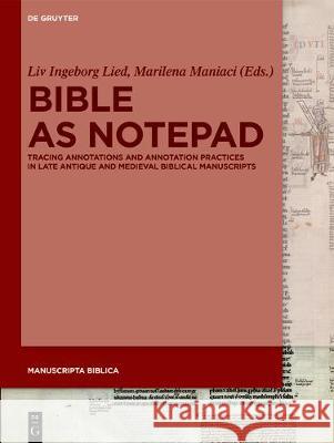 Bible as Notepad No Contributor 9783110602265 de Gruyter