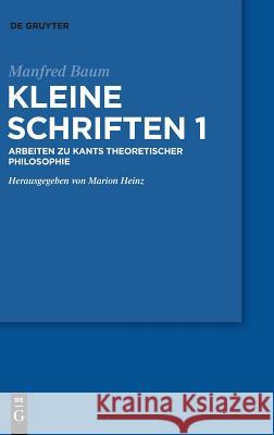 Kleine Schriften Baum, Manfred 9783110603743 de Gruyter