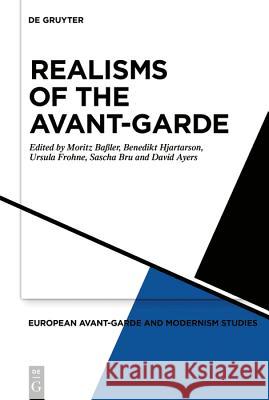 Realisms of the Avant-Garde Moritz Baßler, Benedikt Hjartarson, Ursula Frohne, David Ayers, Sascha Bru 9783110637021