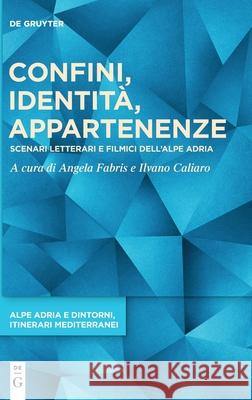 Confini, Identità, Appartenenze: Scenari Letterari E Filmici Dell'alpe Adria Fabris, Angela 9783110640052 de Gruyter