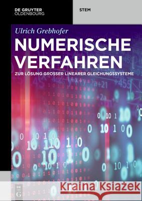 Numerische Verfahren: Zur Lösung Großer Linearer Gleichungssysteme Grebhofer, Ulrich 9783110643626 De Gruyter (JL)