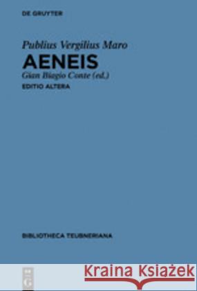 Aeneis Vergilius Maro, Publius 9783110647372 de Gruyter