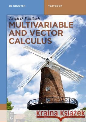 Multivariable and Vector Calculus Joseph D. Fehribach 9783110660203 De Gruyter