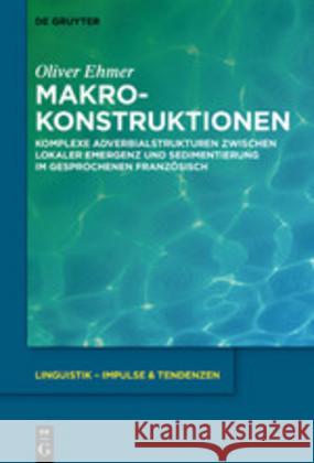 Makrokonstruktionen Ehmer, Oliver 9783110665543 de Gruyter