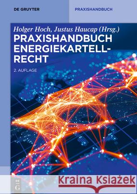 Praxishandbuch Energiekartellrecht Holger Hoch Justus Haucap 9783110681529 de Gruyter