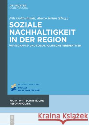 Soziale Nachhaltigkeit in der Region No Contributor 9783110701555 Walter de Gruyter