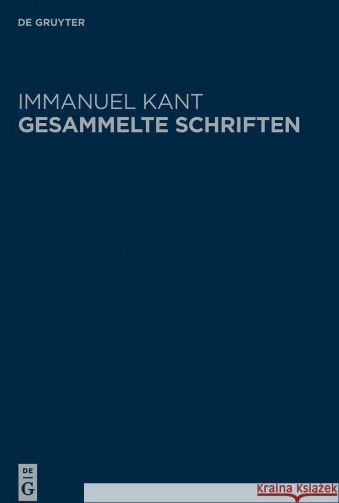 Schriften 1747-1756 Immanuel Kant Berlin-Brandenburgische Akademie Der Wis 9783110706482 de Gruyter