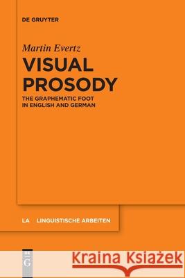 Visual Prosody Evertz, Martin 9783110709650 de Gruyter