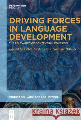 Language Development and Developmental Language Disorder Jordens, Peter 9783110711271 Walter de Gruyter