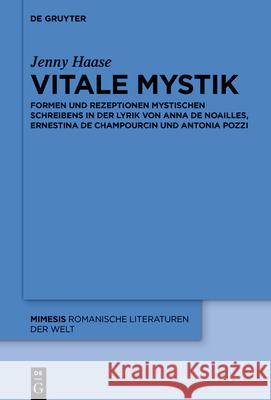 Vitale Mystik Haase, Jenny 9783110753547 de Gruyter