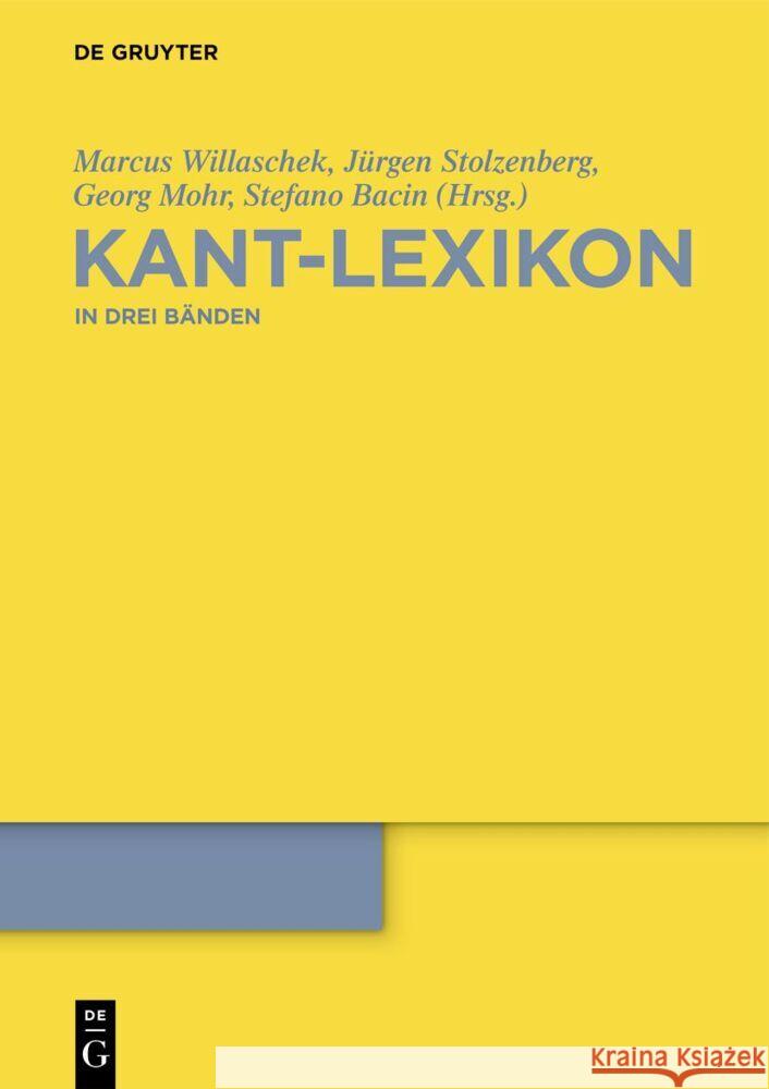 Kant-Lexikon Marcus Willaschek J 9783110762433