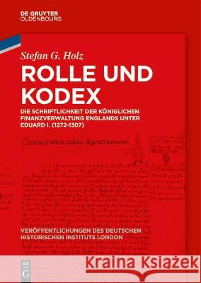 Rolle und Kodex Holz, Stefan G. 9783110776027 De Gruyter