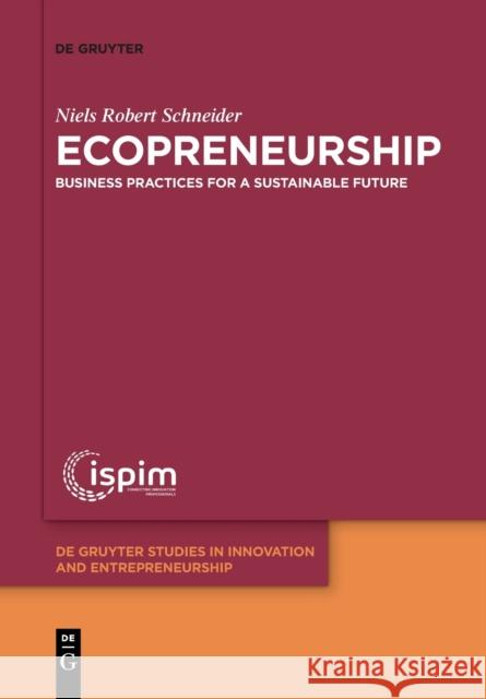 Ecopreneurship Schneider, Niels Robert 9783110778137 de Gruyter