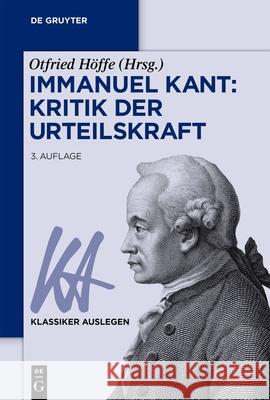 Immanuel Kant: Kritik der Urteilskraft  9783110780833 De Gruyter