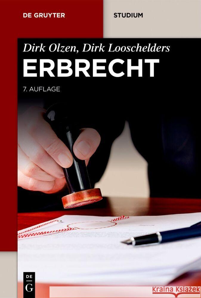 Erbrecht Olzen, Dirk, Looschelders, Dirk 9783110792010