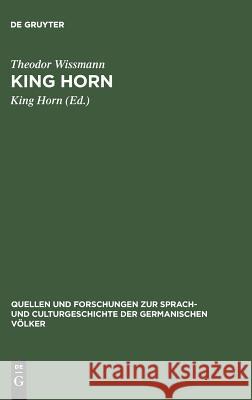 King Horn Theodor Wissmann, King Horn 9783110993622