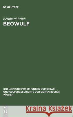 Beowulf Bernhard Brink 9783110994179 De Gruyter