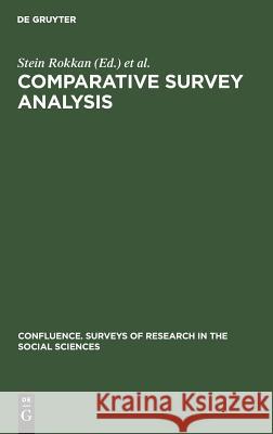 Comparative Survey Analysis Stein Rokkan Sidney Verba Jean Viet 9783111052540 Walter de Gruyter