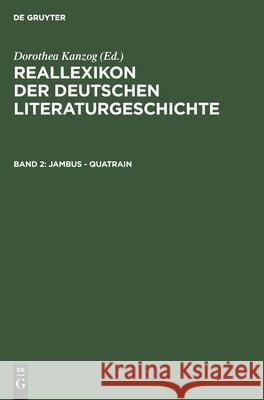 Jambus - Quatrain Merker, Paul 9783111072241 Walter de Gruyter